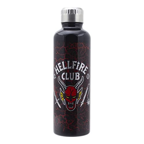 Paladone Stranger Things - Hellfire Club Metal Water Bottle - 5055964791216