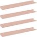 vidaXL Zwevende plank 4 st Roze 60 x 8,5 x 2,5 cm Staal