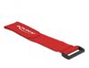 Delock The Launch Distribution Haak-en-lus kabelbind met lus l 280 x w 38 mm rode 3 stuks