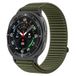 Samsung Galaxy Watch 8 - 40mm / 44mm Nylon Ribbelbandje - Donkergroen