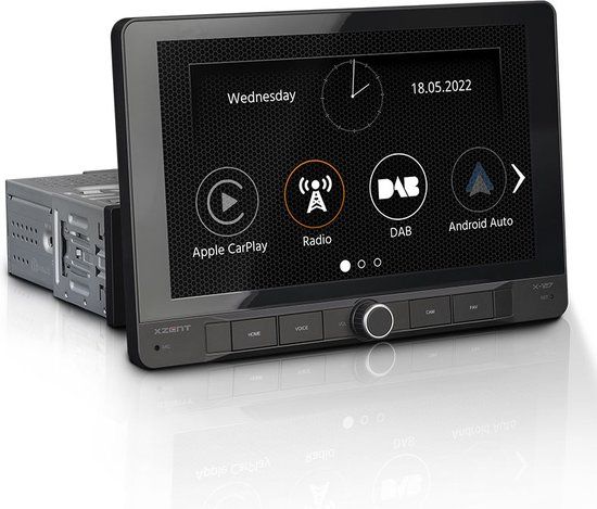 Xzent X-127 Autoradio - 9 inch scherm - Apple CarPlay - Zwart