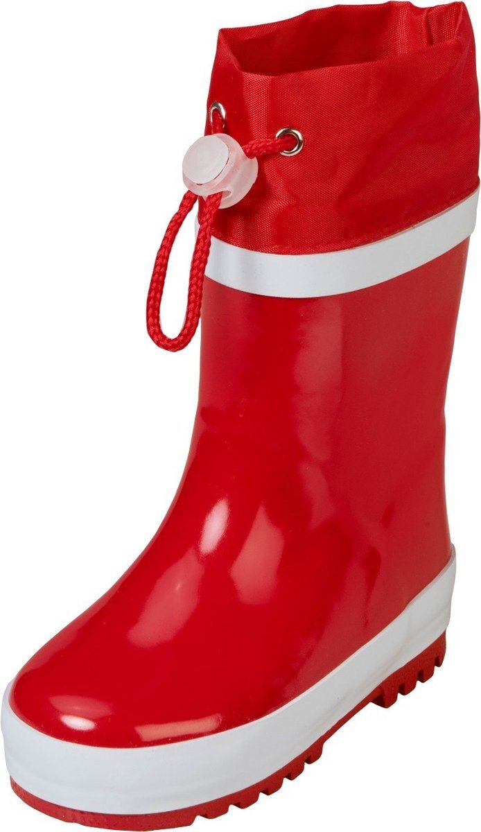 Playshoes Regenlaarzen met trekkoord Kinderen - Rood - Maat 26-27