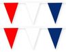 Merkloos / Sans marque Vlaggenclub 2x Amerika/USA stoffen vlaggenlijnen/slingers 10 meter van katoen