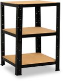 Shelfplaza BLACK metalen stellingkast - 100x40x40 cm - zwart - 3 planken