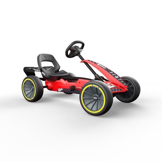 BERG Reppy GP Skelter - Red/Black - 2.5+ Years - Adjustable Seat - Solid Tires
