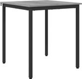 vidaXL Eettafel 70 x 70 x 75 cm Bewerkt hout Grijs Sonoma Vierkant