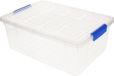 PLASTICFORTE Opbergbox met deksel - 9 liter - transparant - kunststof