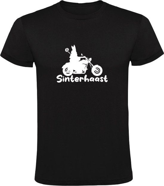 SinterHaast Heren T-shirt - Zwart - Maat M