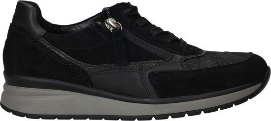 Gabor Dames Zwart Suède Sneakers - Maat 40 - Herfst/Winter 2025