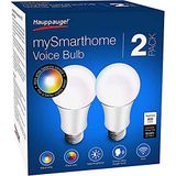 Hauppauge mySmarthome Voice gloeilamp WiFi E27 Alexa/Google 2-Pack