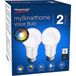 Hauppauge mySmarthome Voice gloeilamp WiFi E27 Alexa/Google 2-Pack