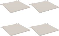 vidaXL - Zitkussens - SOEST - Wit - 4 stuks