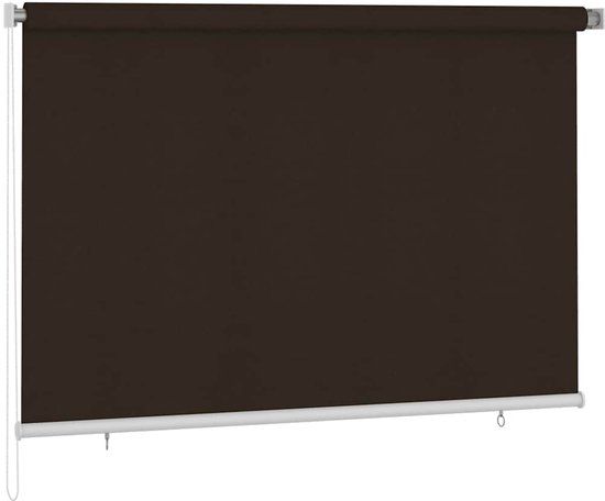 vidaXL Rolgordijn voor buiten 220x140 cm bruin