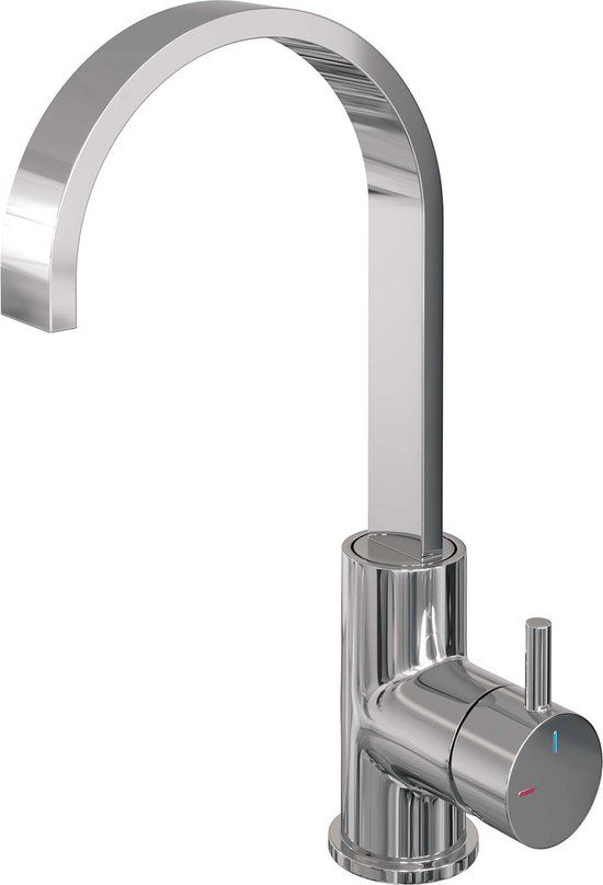 Brauer Chrome Edition wastafelkraan hoog met draaibare uitloop