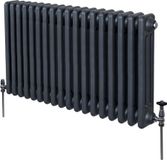 MonsterShop 3-kolomsradiator - antraciet - 600x832 mm - 4331 btu