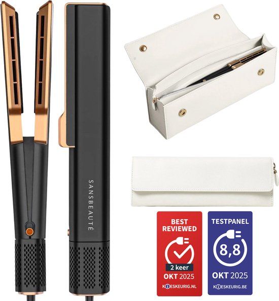 Sansbeauté® Sanstraight Stijltang Wet-to-Dry met Reisetui