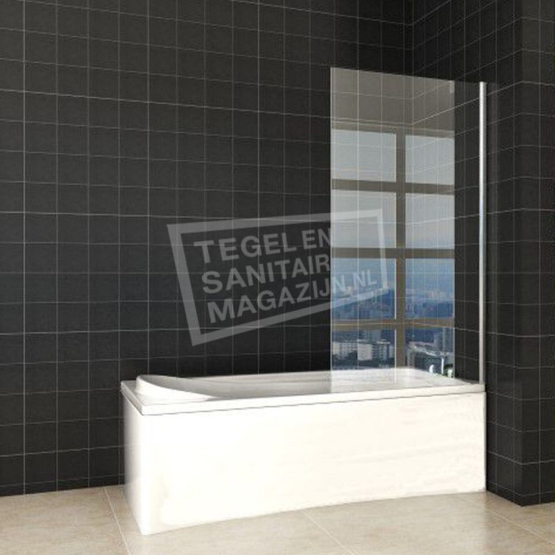 Wiesbaden Bader Vaste Badwand 80x150 cm 6 mm NANO - Aluminium