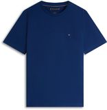 Tommy Hilfiger Heren T-shirt Korte Mouw Ronde Hals Effen Donkerblauw Katoen Regular Fit XL
