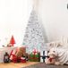 COAST™ Sapin artificiel Sapin de Noël - Support en métal - 240 cm - Blanc