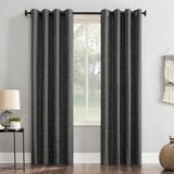 Sun Zero Brooks Jute Weave Thermische Extreme 100% Verduisterende Grommet Gordijnpaneel, 52 "x 84", Kolen