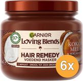 Garnier Loving Blends Kokosmelk & Macadamia Haarmasker Voordeelverpakking - 6 x 340ml