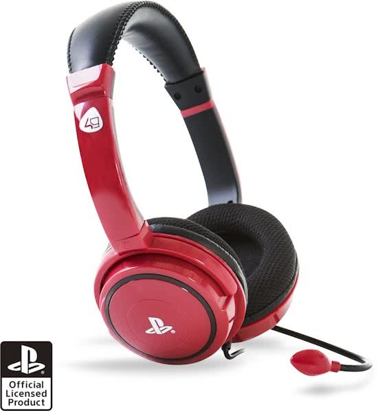 4 Gamers PRO4-40 - Gaming Headset - Rood - PS4