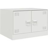 DESIGN IN Table Basse Blanc 67x50x44 Cm Acier
