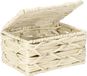 Merkloos Wenko Opbergmand Vabriano met deksel, papier, beige, 19 x 10 x 14 cm