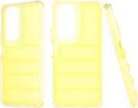 Techsuit Hoesje geschikt voor HONOR 90 Lite - Wave Shield Shockproof Hard Case Back Cover - Geel