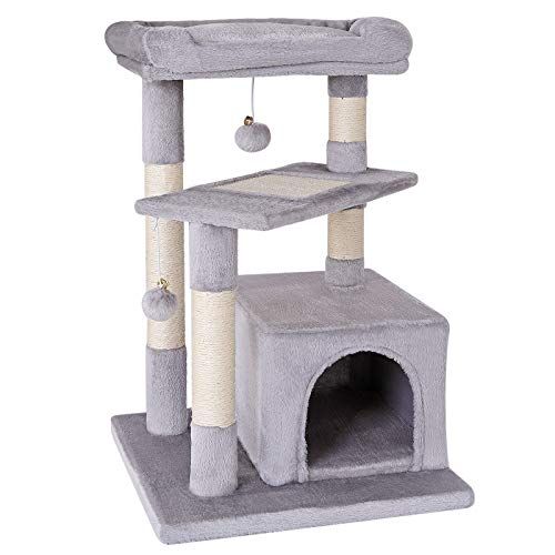 Dibea KB00735 Klimboom/Kattenkrabboom - 75 cm - Lichtgrijs