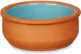 La Dehesa Tapas/creme brulee serveer schaaltjes - 6x - mini - terracotta/blauw - 8 x 4 cm