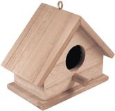 Rayher Houten Vogelhuisje FSC Mix Credit – 13,5 x 7,5 x 10 cm – Duurzaam Decoratief Nestkastje voor Tuin en Balkon