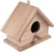 Rayher Houten Vogelhuisje FSC Mix Credit – 13,5 x 7,5 x 10 cm – Duurzaam Decoratief Nestkastje voor Tuin en Balkon