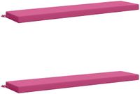 vidaXL - 2-delige - Bankkussens - SOEST - 2 - st - 100% - Polyester - Roze