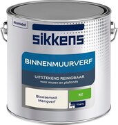 Sikkens - Binnenmuurverf - Muurverf - Mengkleur - Bloesemwit - 2,5 Liter