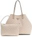 GUESS G Wave II Travel 2 In 1 Trolley Tote Blush Logo oud roze reistas schoudertas