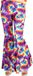 Amscan Verkleedbroek Regenboog Dames Nylon Paars Maat 36/38