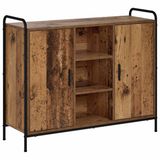 vidaXL Dressoir Oud hout 97 x 33 x 81 cm Bewerkt hout