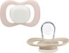 b.box Fopspeen Maat 2 (2 stuks) | Glow in the Dark Fopspeen | Symmetrische Siliconen Speen en Schild | Veilig | BPA-vrij | 6m+