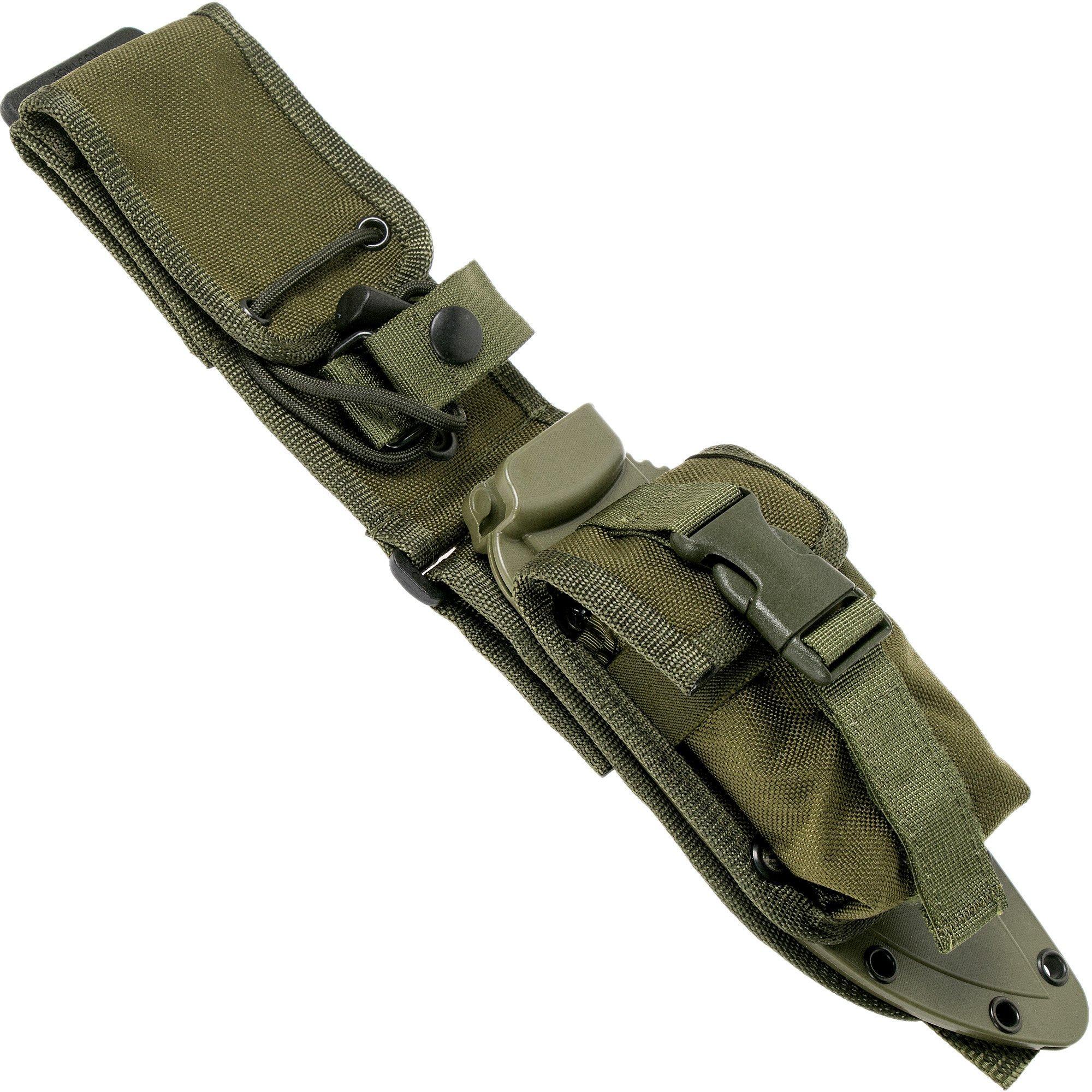 ESEE ESEE model 6 schede met MOLLE-back, Pouch, MBSP-OD OD Green