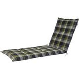LIVARNO® Coussin de bain de soleil »Valencia / Miami« (à carreaux/vert)