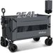 Merkloos Opvouwbare Handwagen voor Tuin en Strand - 254L - All-terrain Wielen - Veelkleurig