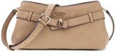 GUESS Ella Logo Girlfriend Crossbody Tas Beige Logo Taupe