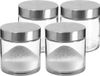 Secret de Gourmet Boîte de conservation/pot de stockage - 4x pièces - 0,75L - verre - couvercle en acier inoxydable