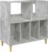 vidaXL Platenspeler Steun Gris 82 x 39,5 x 82,5 cm Bois traité