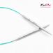 KnitPro Mindful metalen rondbreinaalden met kabel, 100 cm, 5,00 mm, Zilver