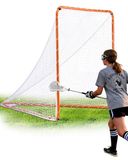 VEVOR Lacrosse Goal, 6' x 6' Lacrosse Net, Steel Frame Backyard Lacrosse Training Equipment, Portable Lacrosse Goal with Carry Bag, Quick and Easy Setup, Perfect for Youth Adults