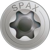 Spax Vis - 5 x 30 mm - 200 pièces - filetage complet - tête plate - T-STAR plus T20 - 4CUT - Acier inoxydable A2