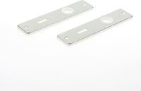 Ami Kortschild Aluminium F2 165/4rh sleutelgat 56mm 221002 - Zilver