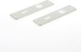 Ami Kortschild Aluminium F2 165/4rh sleutelgat 56mm 221002 - Zilver